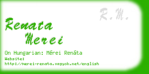 renata merei business card